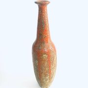 Mid-century Studio Pottery Tall Thick Glazed Vase, 1960s