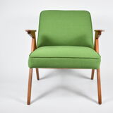 Fauteuil vintage "Bunny" années 1960, vert printemps