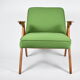Vintage armchair "Bunny" 1960s, spring green