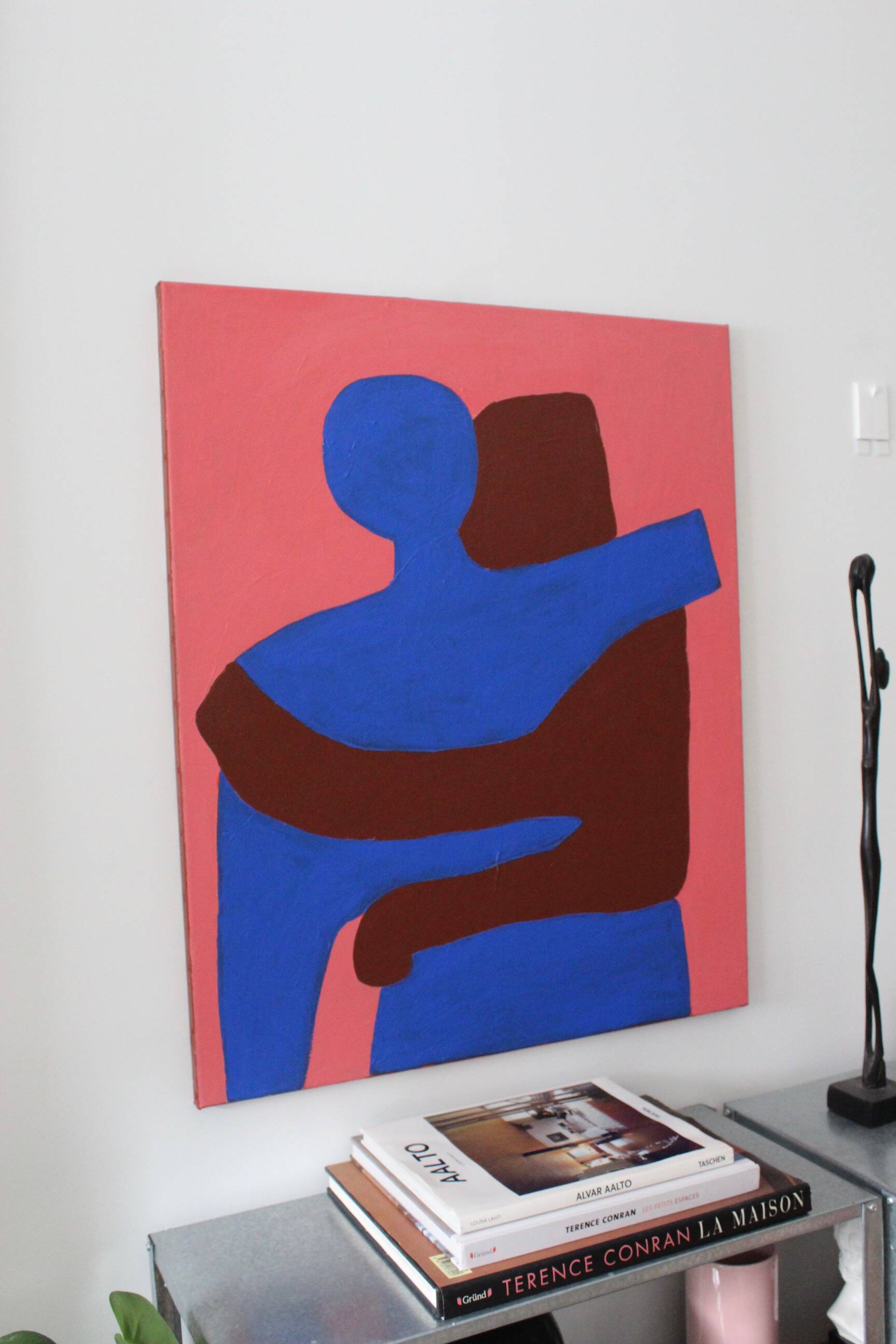 Can I hold you, blue version 100x80cm
