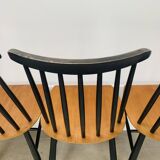 6 Fanett chairs by Ilmari Tapiovaara, Scandinavian, 1960s