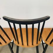 6 chaises Fanett par Ilmari Tapiovaara, scandinave, années 60