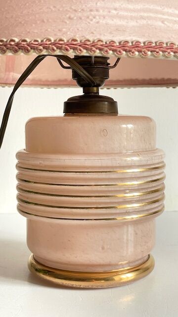 Clichy Glass Art Deco Lamp