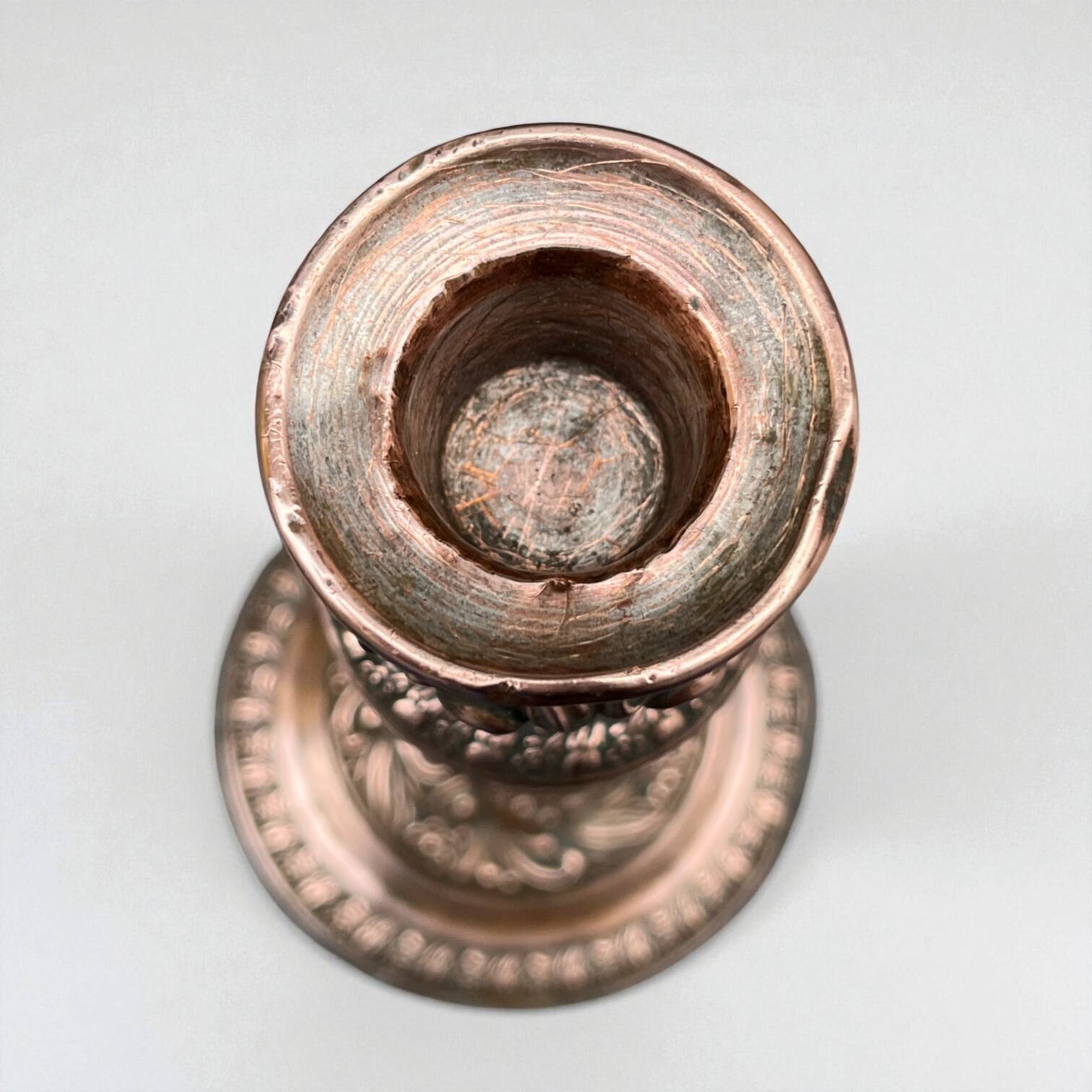 Late 19th century copper candlestick from the Napoleon III era