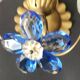 Set vergoldet Wandlampe Murano Kristall