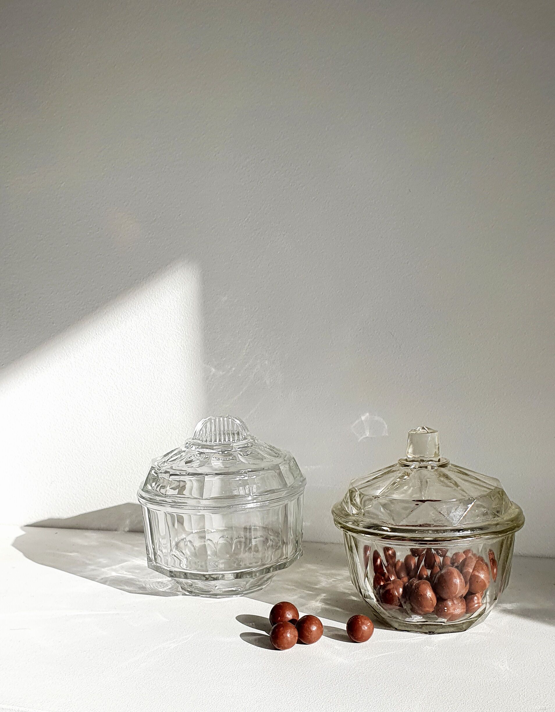 Vintage glass sugar