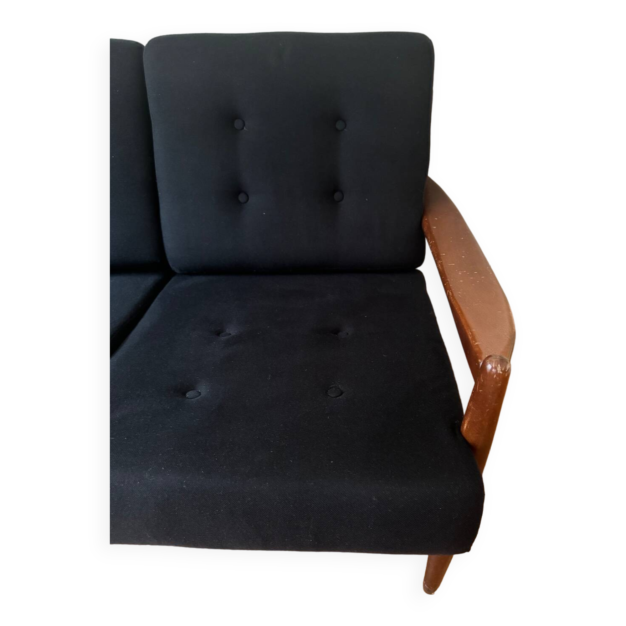 Vintage Scandinavian three-seater sofa