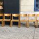 6 wooden and straw chairs from the 70s