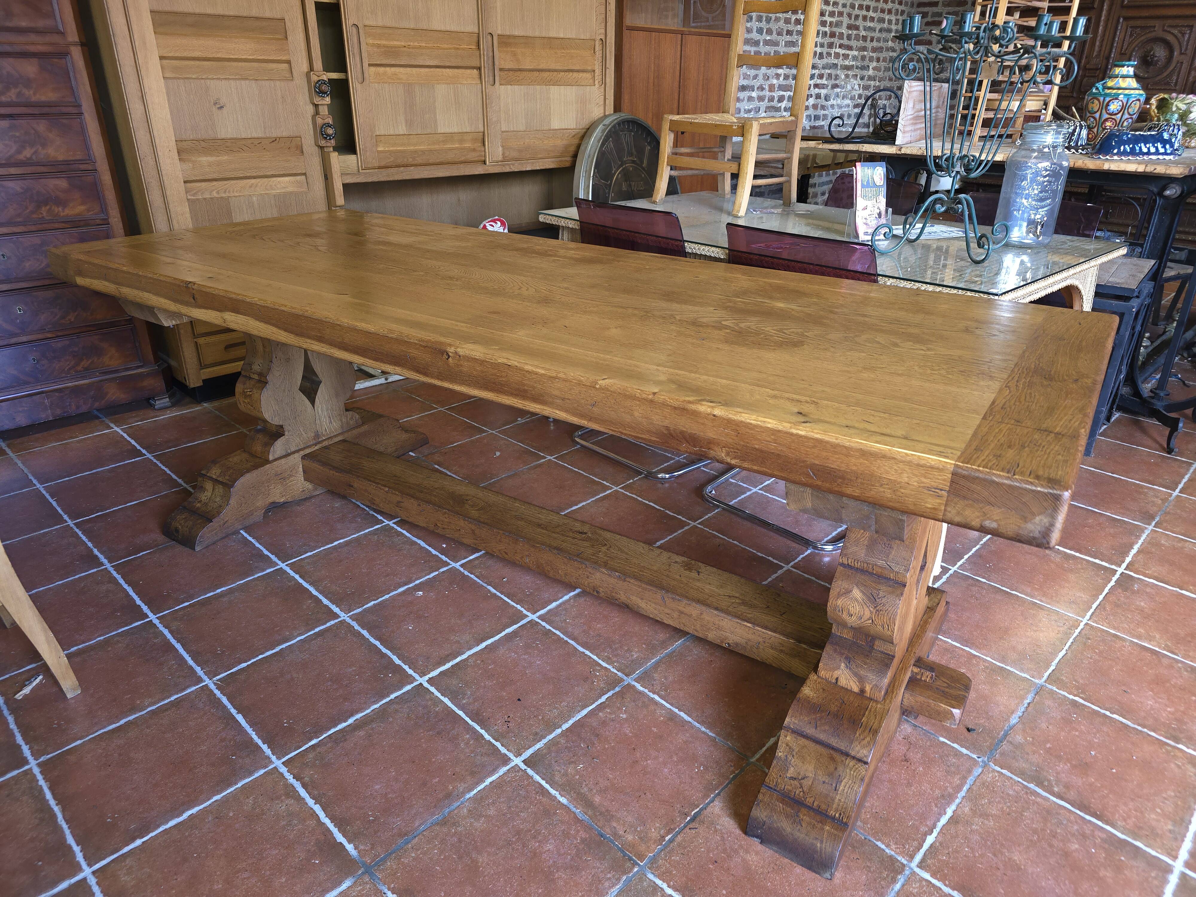 Oak farmhouse table