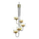 Chrome Murano Glass Chandelier