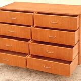 Large vintage light oak dresser