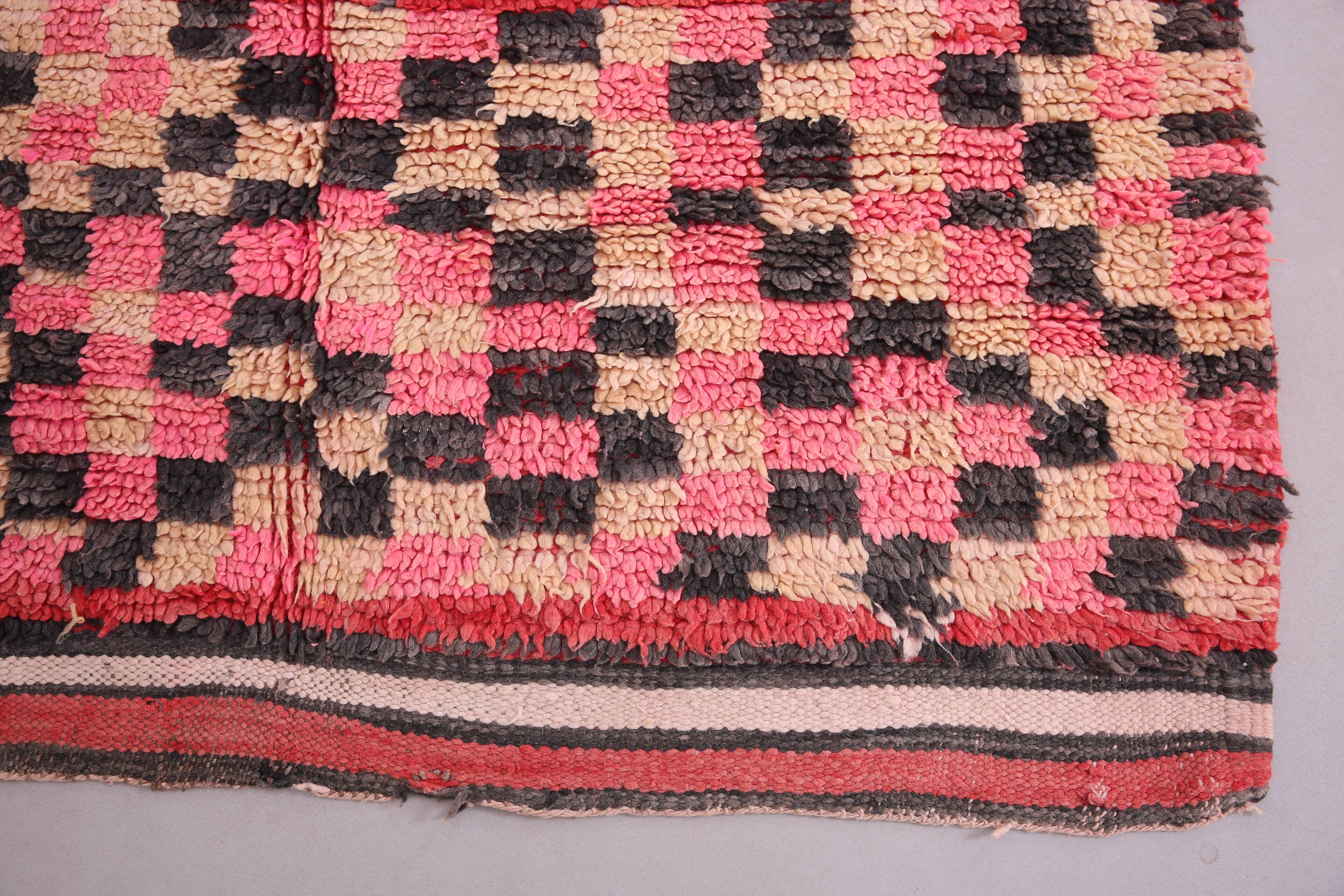 Vintage Handmade Boujaad Rug 156 x 293 cm - Berber rug - Moroccan wool rug