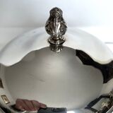 Silver metal ice bucket