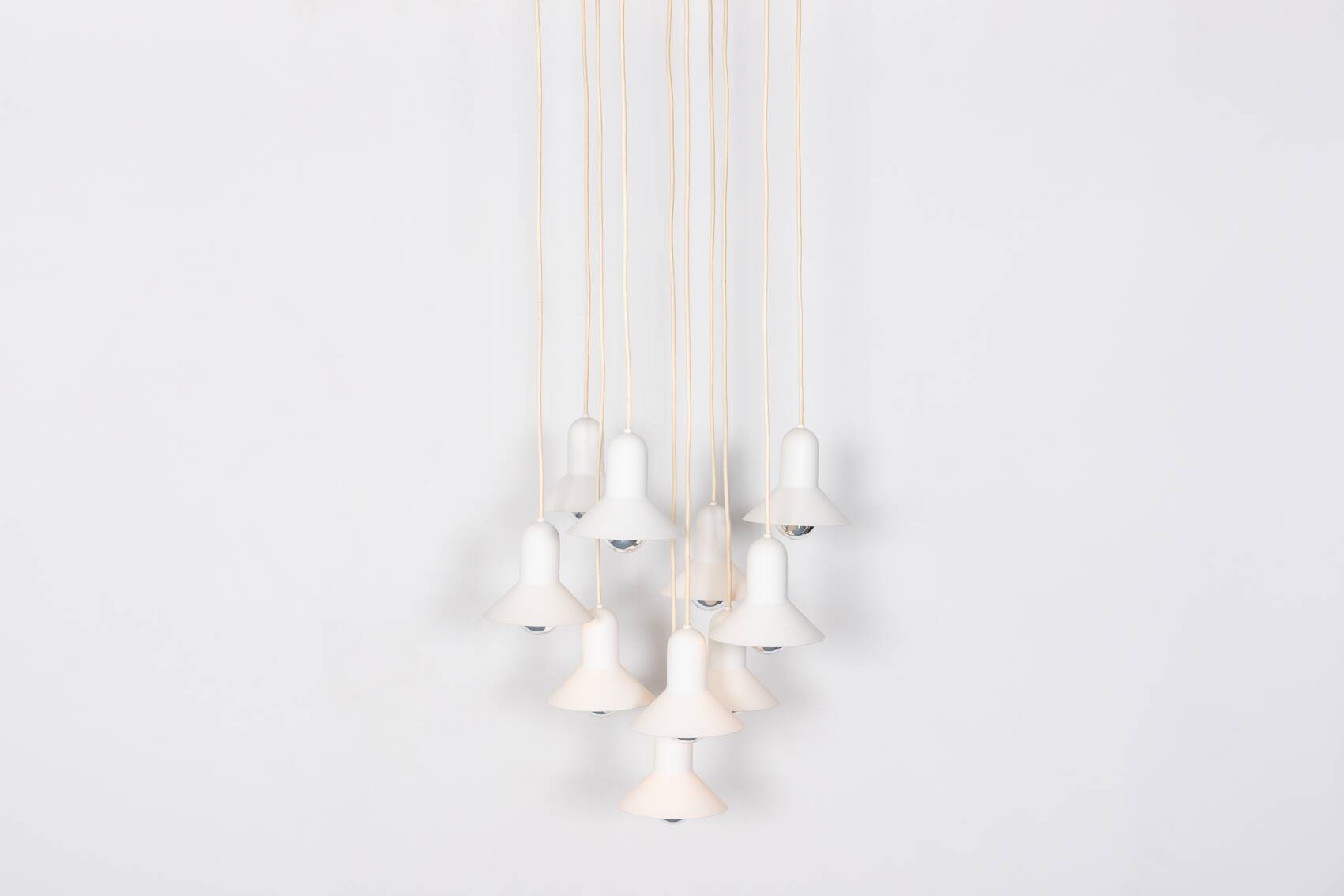 Vintage 10-light cascade chandelier from Louis Poulsen, Denmark