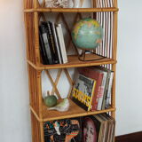 Bookcase in rattan 60/70