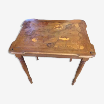 Inlaid side table