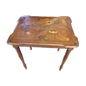 Table d'appoint marquetée
