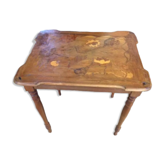 Table d'appoint marquetée