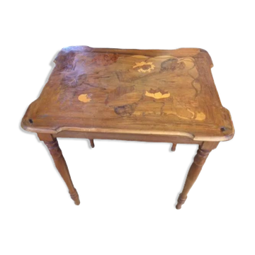 Table d'appoint marquetée
