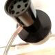 Articulated desk lamp 70' years metal black and flexible silver