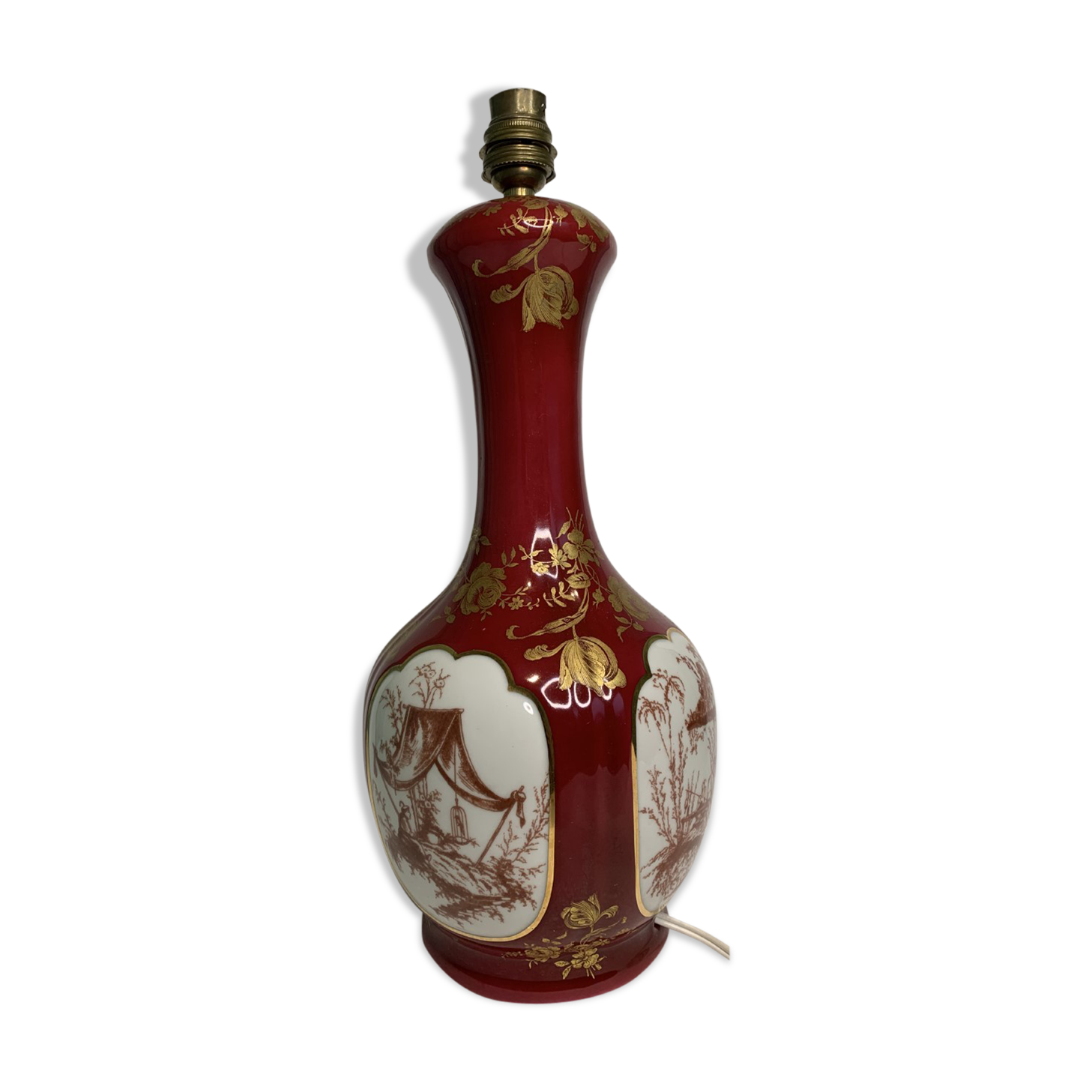 Porcelain table lamp from France Japanese decoration