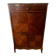 Louis XVI style secretary in marquetry, marble and bronze, 19th/20th century.