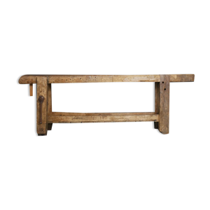 Ancien établi en bois