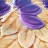 Five dessert plates in Sarreguemines slip