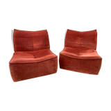 Pair of 70s velvet heaters