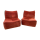 Pair of 70s velvet heaters