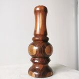 Vintage Wooden Vase: Handcrafted Wood Sculpture, Home Decor
