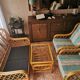 Salon rotin vintage
