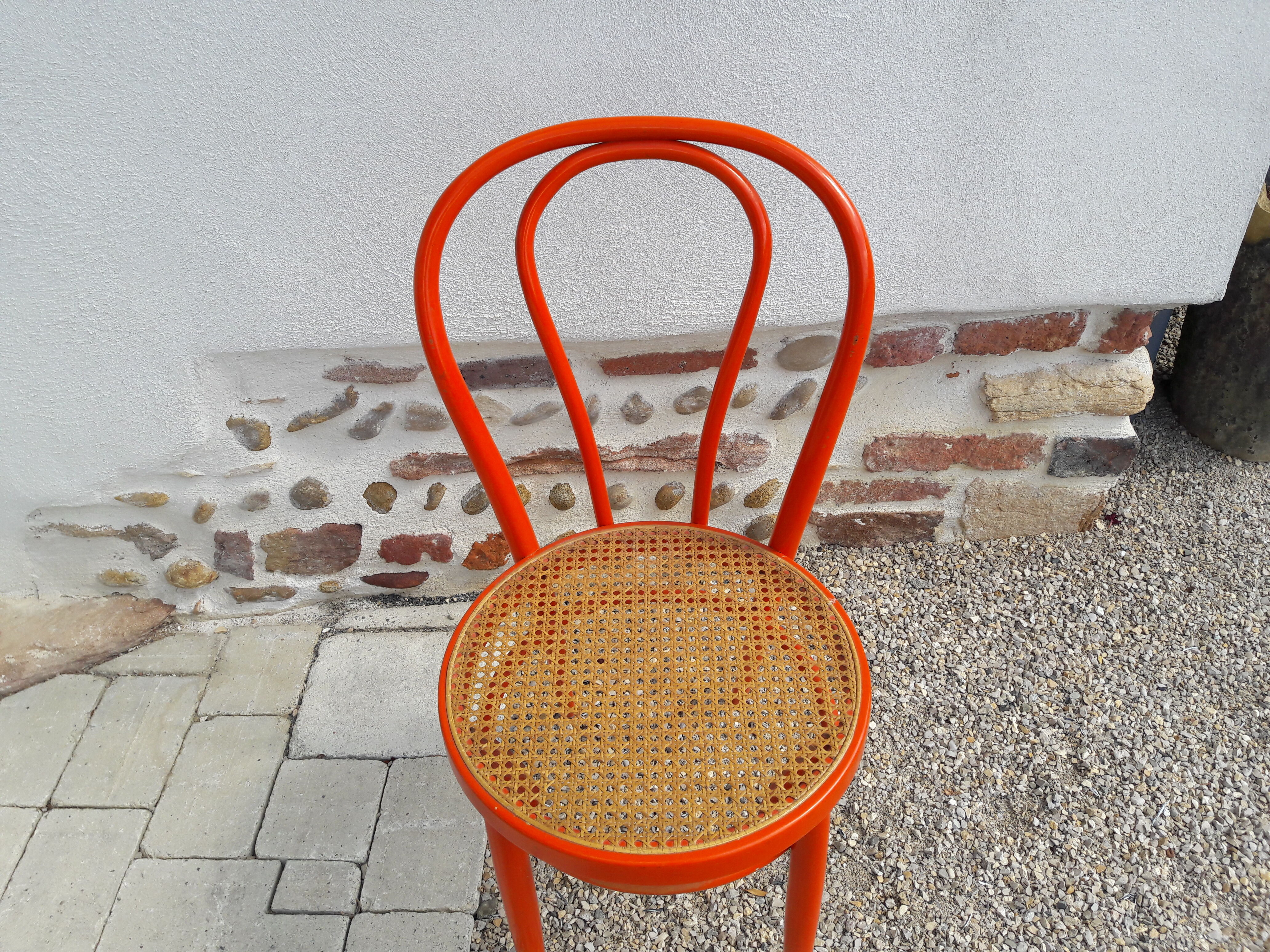 Bistro chair orange