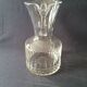 Glass carafe blown mouth handmade Avallon art glassware