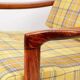Vintage armchair tartan plaid wool design by Z. Baczyk 1965