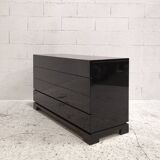 Commode bois laqué design Roche Bobois