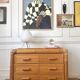 Commode italienne en bambou et rotin