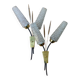 Pair of vintage mid-century tulip wall sconces from the 1950s