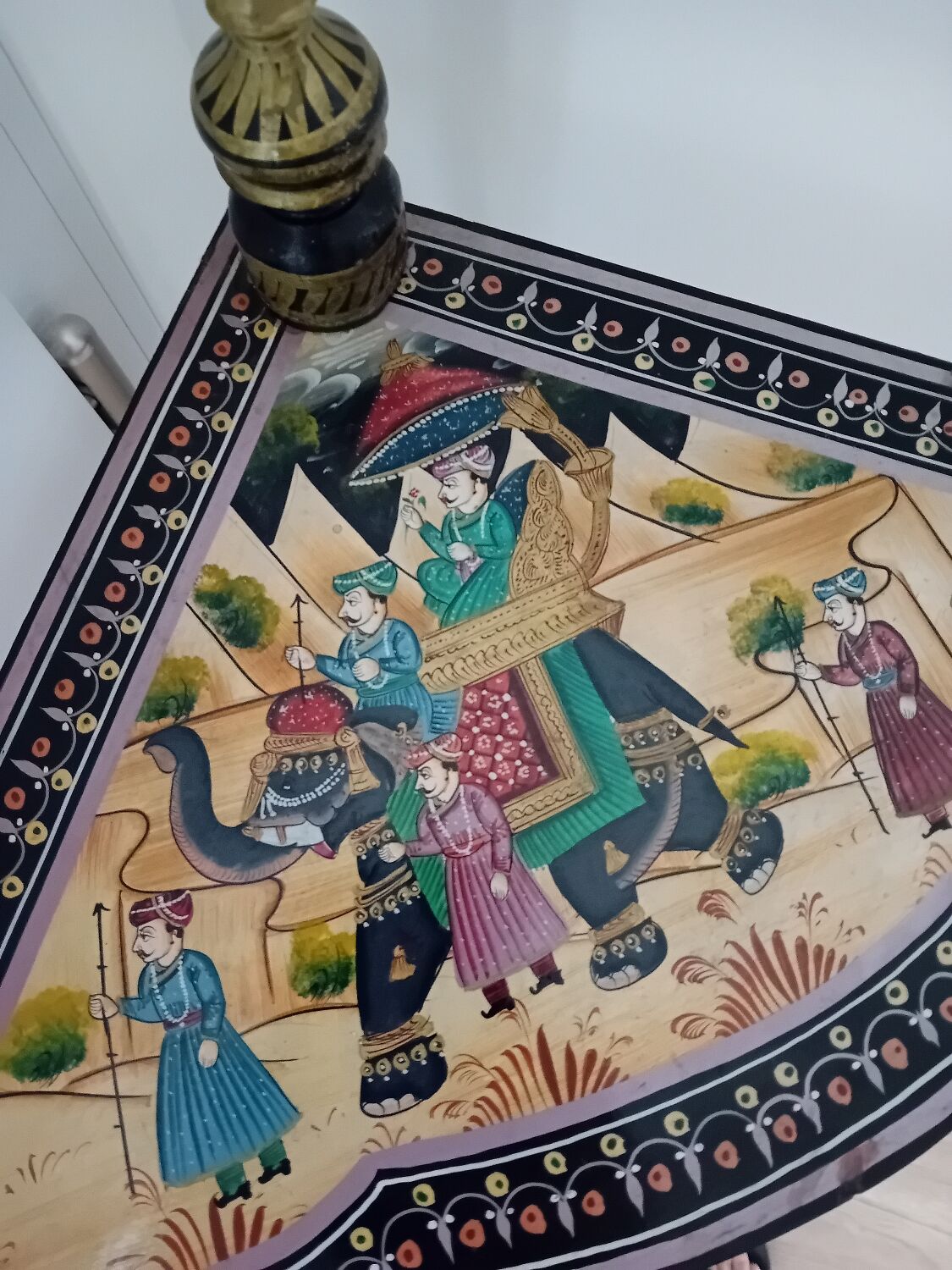 Small exotic corner cabinet