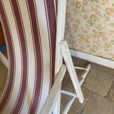 Chaise longue rayée
