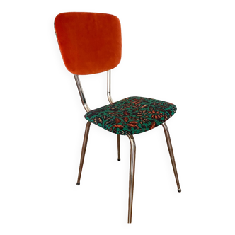 Chaise vintage upcyclee - Orphée orange