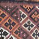 Kilim ancien persan ghashghai tissé main 131x246 cm