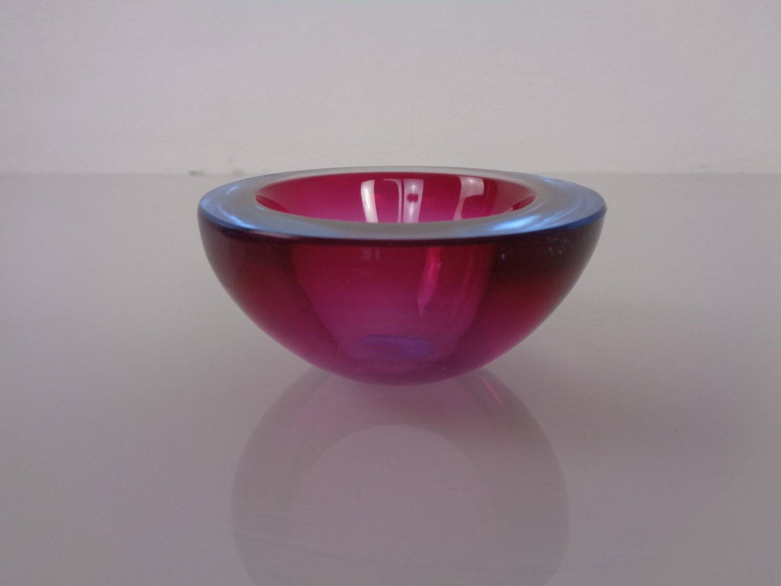 Sommerso Murano Glass Ashtray, Italy, 1960s