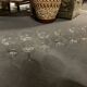 6 crystal champagne glasses