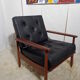 Scandinavian vintage leather armchair