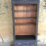 Matte black patinated library