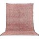 Tapis marocain vintage rose 205 x 303 cm, tapis en laine berbère, tapis berbère boho