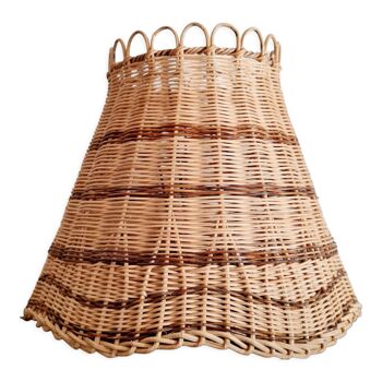 Antique rattan lampshade