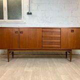 Vintage Scandinavian teak sideboard signed Eros, 60s