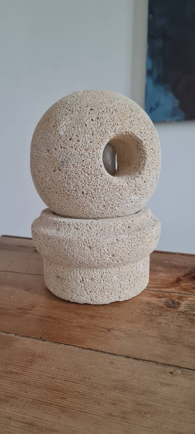 Table lamp in reconstituted stone 1970